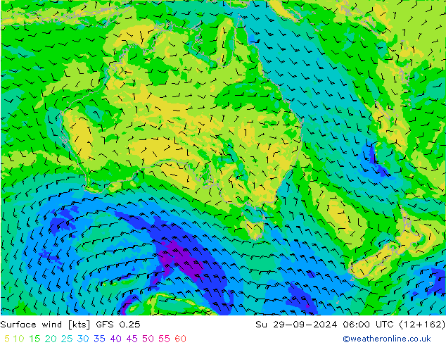 Bodenwind GFS 0.25 So 29.09.2024 06 UTC