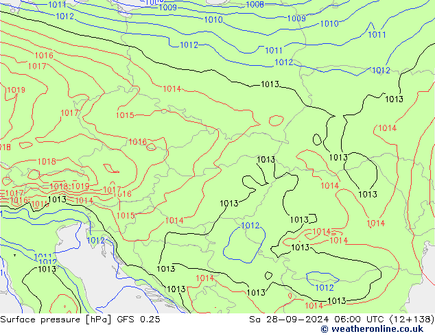 GFS 0.25: sam 28.09.2024 06 UTC