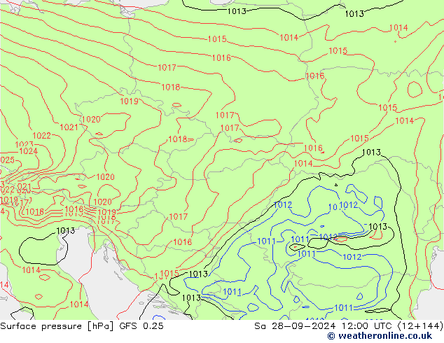 GFS 0.25: Sa 28.09.2024 12 UTC