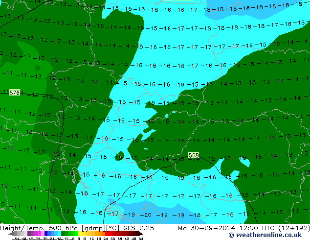 GFS 0.25: lun 30.09.2024 12 UTC