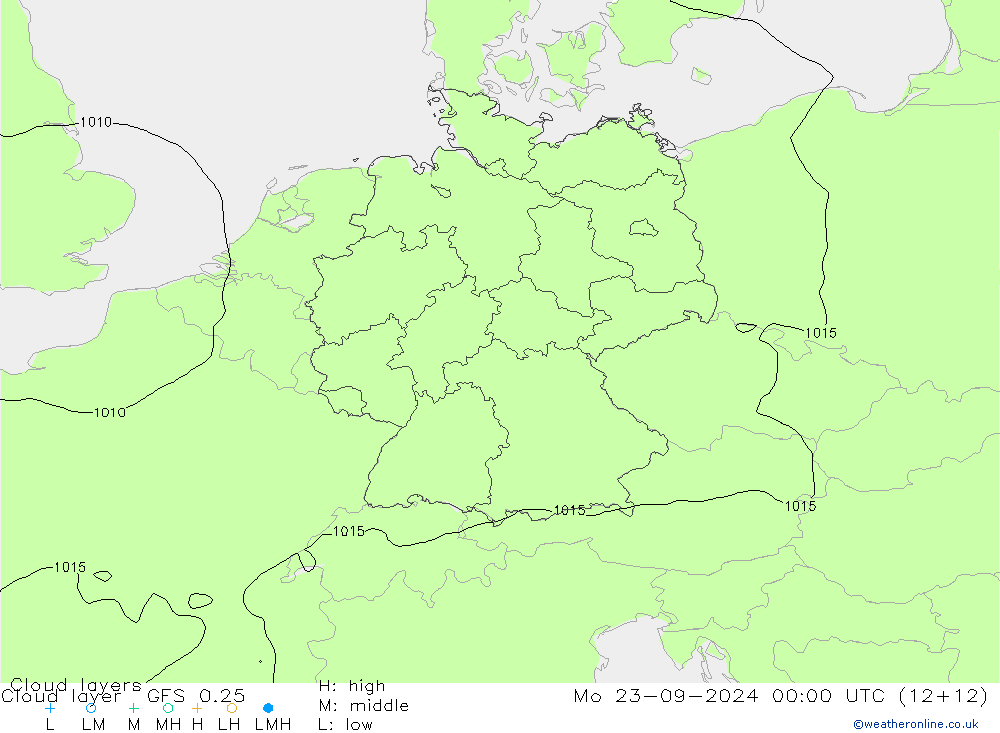 Cloud layer GFS 0.25  23.09.2024 00 UTC