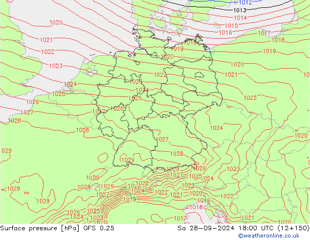 GFS 0.25: Sa 28.09.2024 18 UTC