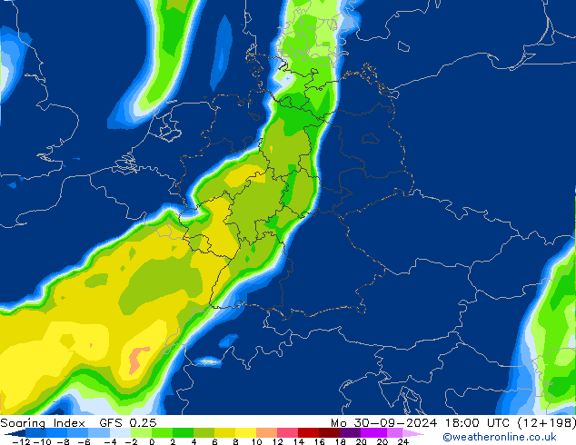 Soaring Index GFS 0.25  30.09.2024 18 UTC