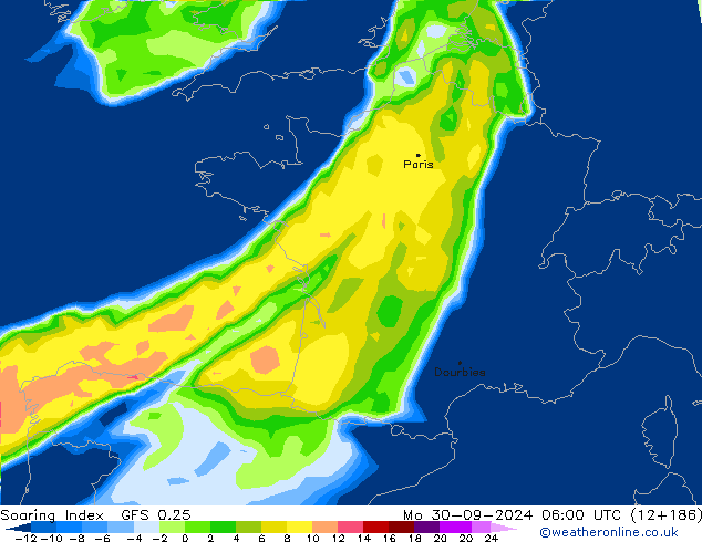 Soaring Index GFS 0.25 Mo 30.09.2024 06 UTC