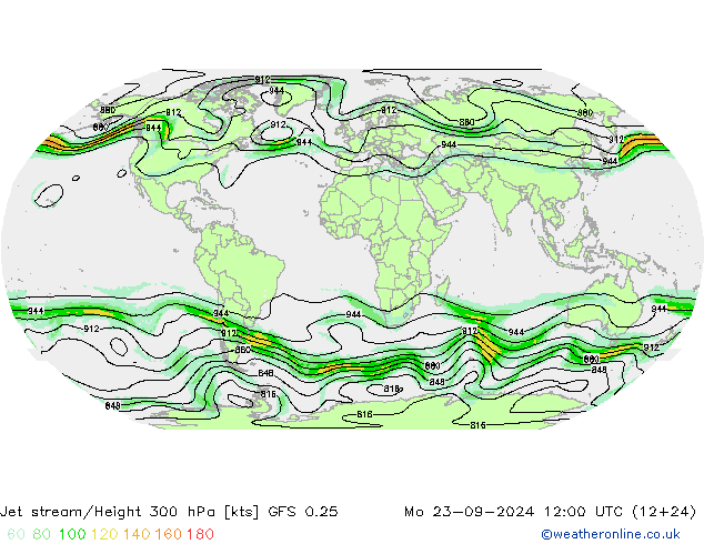 джет GFS 0.25 пн 23.09.2024 12 UTC