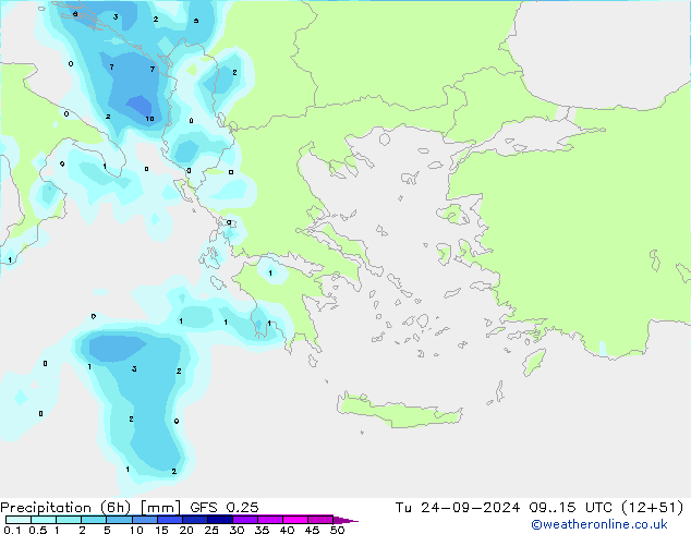 Z500/Rain (+SLP)/Z850 GFS 0.25 mar 24.09.2024 15 UTC