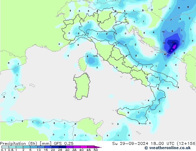 Z500/Rain (+SLP)/Z850 GFS 0.25 Ne 29.09.2024 00 UTC