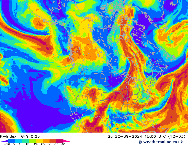 K-Index GFS 0.25 So 22.09.2024 15 UTC