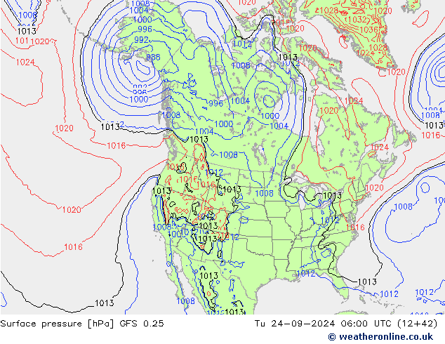 GFS 0.25: Di 24.09.2024 06 UTC