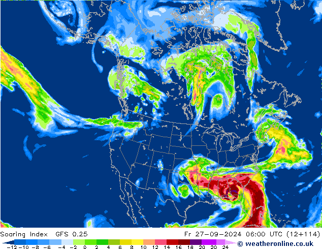 Soaring Index GFS 0.25 vie 27.09.2024 06 UTC