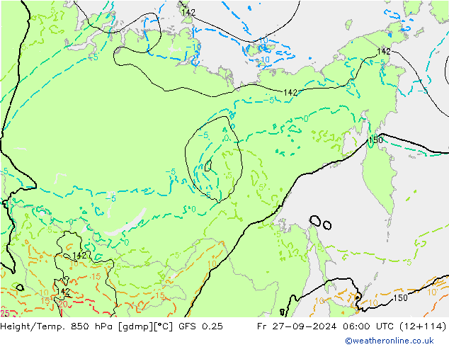 GFS 0.25: Fr 27.09.2024 06 UTC