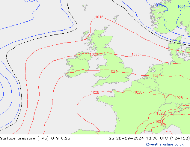 GFS 0.25: Sa 28.09.2024 18 UTC