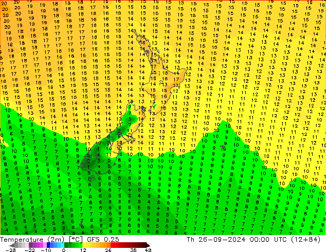 GFS 0.25: Th 26.09.2024 00 UTC