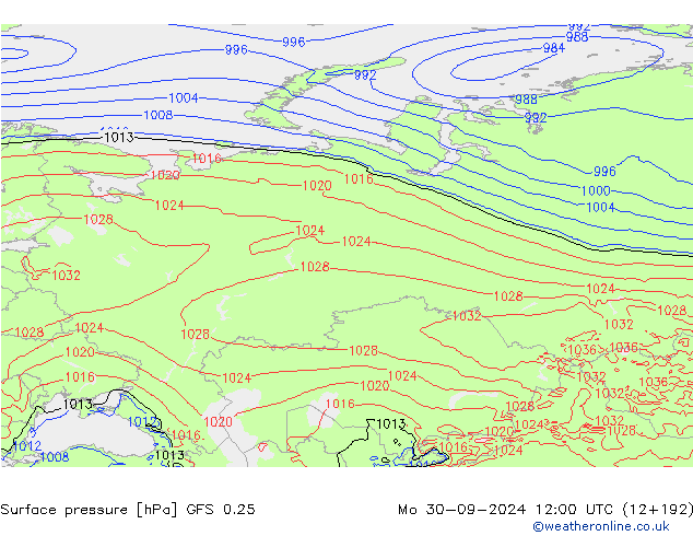 GFS 0.25:  30.09.2024 12 UTC