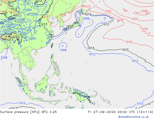 GFS 0.25: Fr 27.09.2024 06 UTC