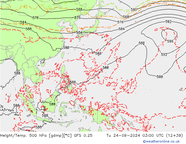 Z500/Rain (+SLP)/Z850 GFS 0.25 mar 24.09.2024 03 UTC