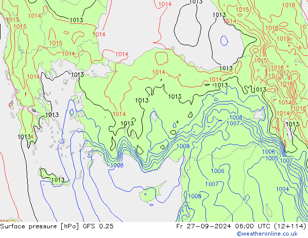 GFS 0.25: vie 27.09.2024 06 UTC