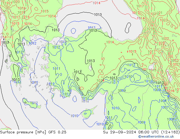 GFS 0.25: Ne 29.09.2024 06 UTC