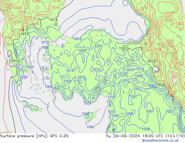 GFS 0.25:  29.09.2024 18 UTC