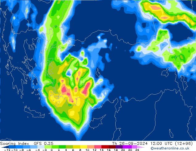 Soaring Index GFS 0.25 gio 26.09.2024 12 UTC