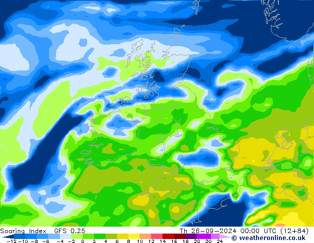 Soaring Index GFS 0.25 do 26.09.2024 00 UTC