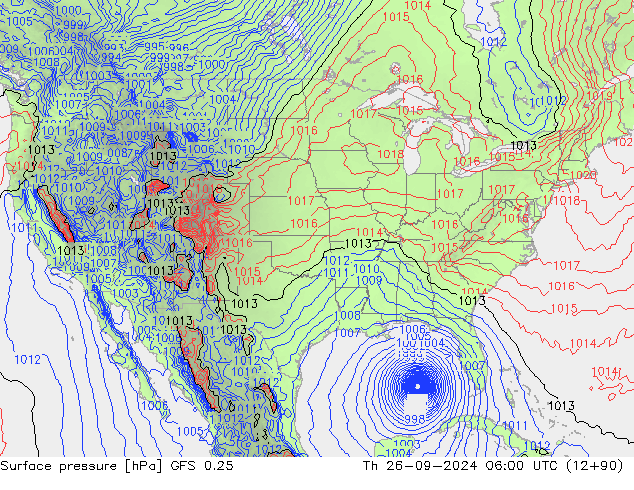 GFS 0.25: do 26.09.2024 06 UTC