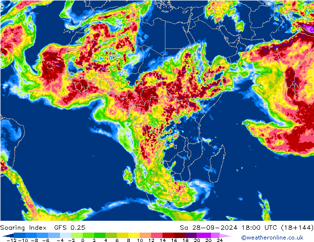 Soaring Index GFS 0.25 sab 28.09.2024 18 UTC