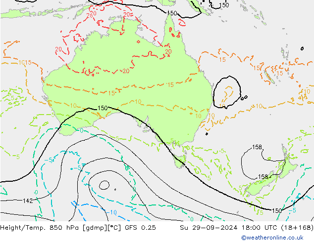 Z500/Rain (+SLP)/Z850 GFS 0.25 Su 29.09.2024 18 UTC