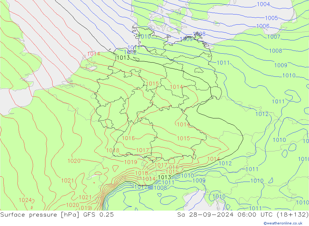 GFS 0.25: sam 28.09.2024 06 UTC