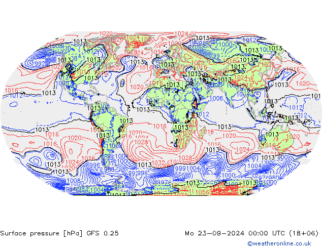 GFS 0.25: Mo 23.09.2024 00 UTC