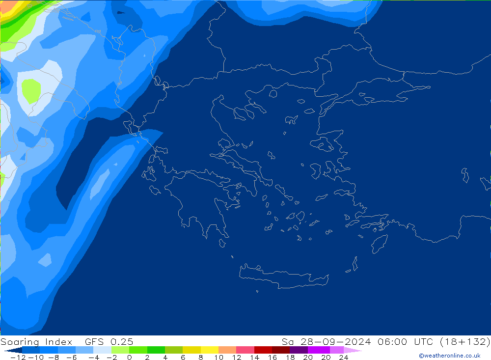 Soaring Index GFS 0.25 za 28.09.2024 06 UTC