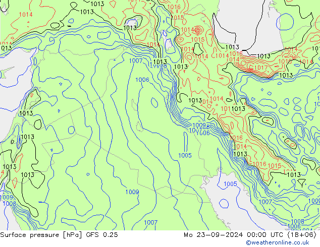 GFS 0.25: ma 23.09.2024 00 UTC