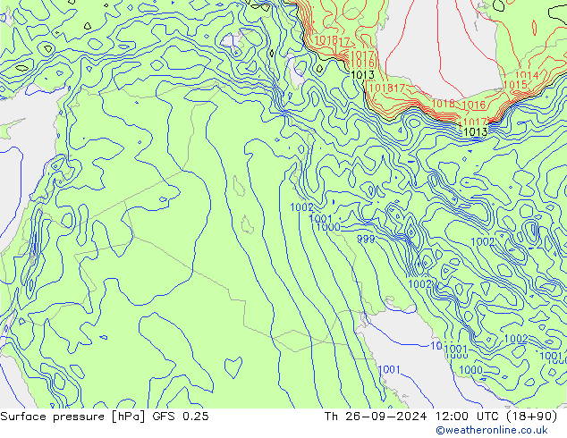 GFS 0.25: Th 26.09.2024 12 UTC