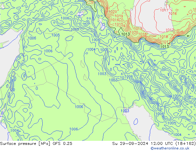 GFS 0.25: So 29.09.2024 12 UTC