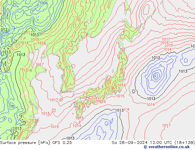 GFS 0.25: za 28.09.2024 12 UTC