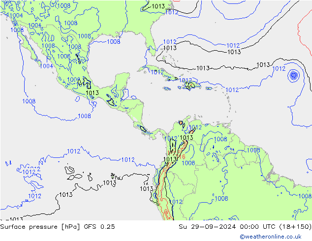 GFS 0.25: Вс 29.09.2024 00 UTC