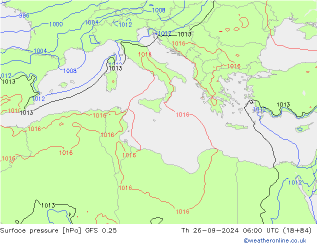 GFS 0.25: чт 26.09.2024 06 UTC