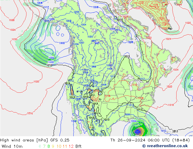 Sturmfelder GFS 0.25 Do 26.09.2024 06 UTC