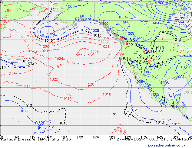 GFS 0.25: Fr 27.09.2024 18 UTC