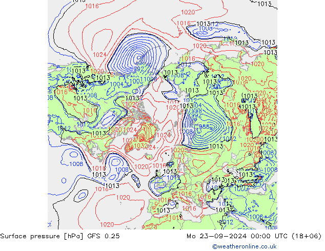 GFS 0.25: lun 23.09.2024 00 UTC