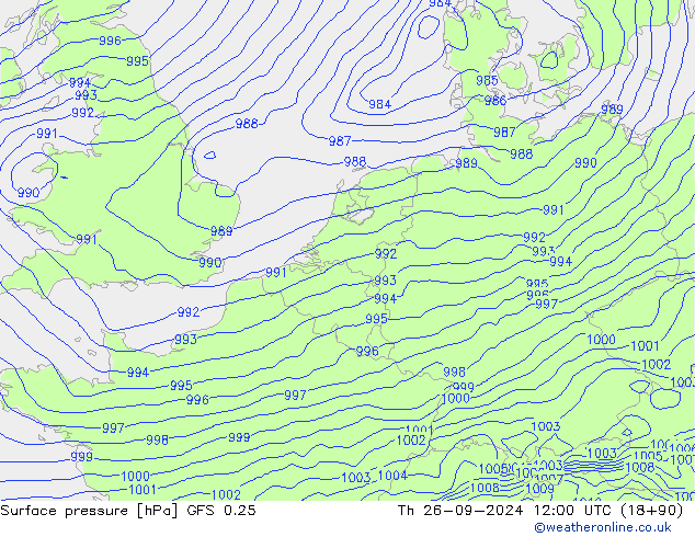 GFS 0.25: do 26.09.2024 12 UTC