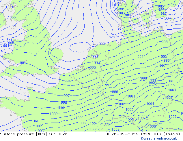 GFS 0.25:  26.09.2024 18 UTC