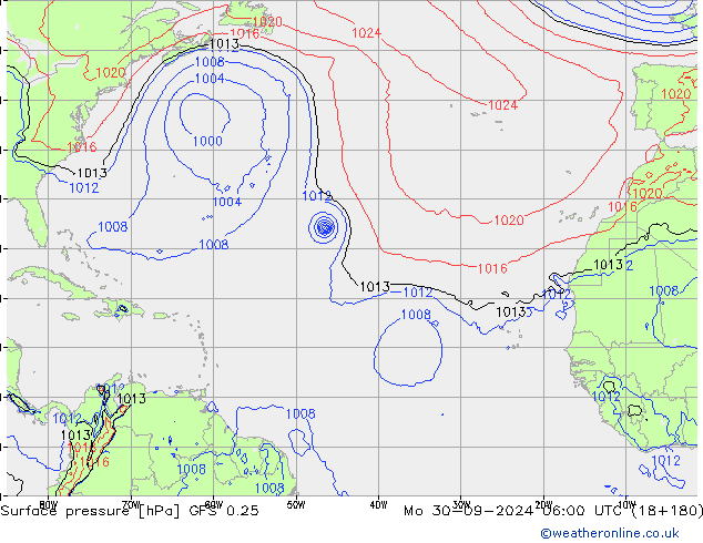 GFS 0.25: Mo 30.09.2024 06 UTC