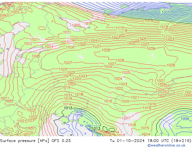 GFS 0.25:  01.10.2024 18 UTC