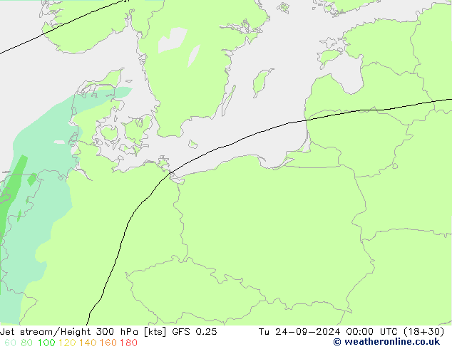 Courant-jet GFS 0.25 mar 24.09.2024 00 UTC