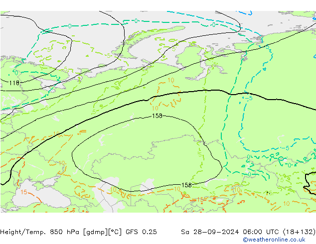 Z500/Rain (+SLP)/Z850 GFS 0.25 sab 28.09.2024 06 UTC