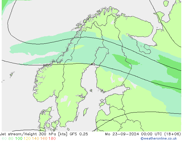 Polarjet GFS 0.25 Mo 23.09.2024 00 UTC