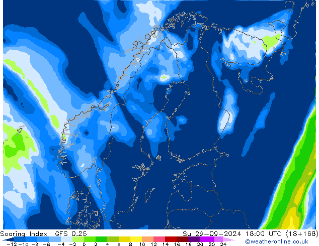 Soaring Index GFS 0.25 Вс 29.09.2024 18 UTC