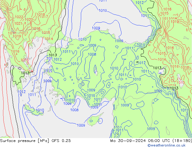 GFS 0.25: ma 30.09.2024 06 UTC