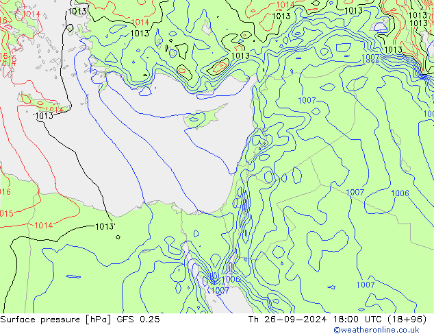 GFS 0.25: jeu 26.09.2024 18 UTC